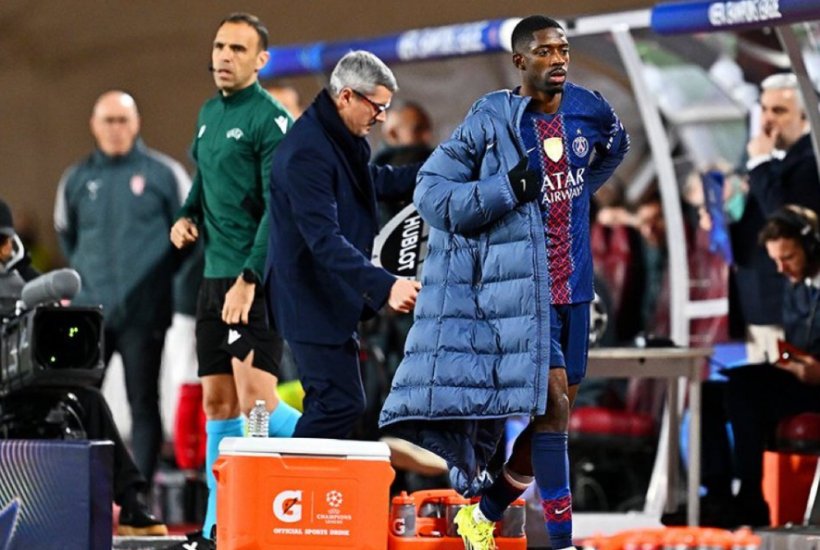 إصابة مؤلمة تهدد مسيرة عثمان ديمبيلي مع باريس سان جيرمان في مواجهة موناكو