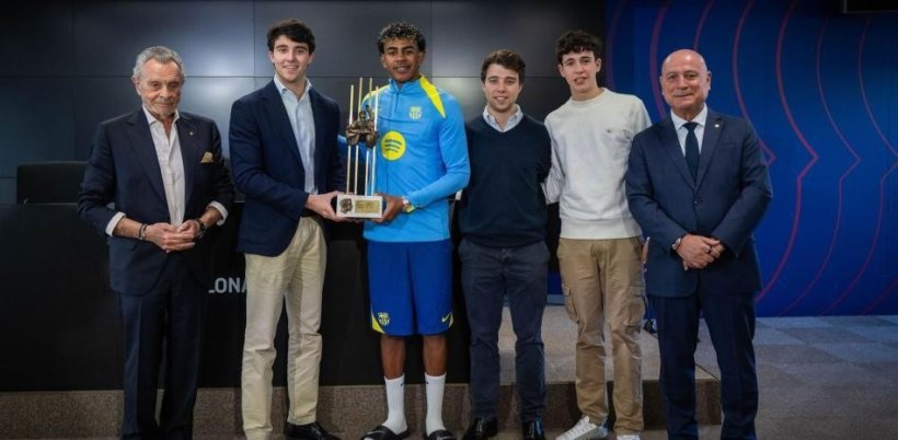 لامين يامال يتألق مجددًا ويحقق جائزة ألدو روفيرا مع برشلونة