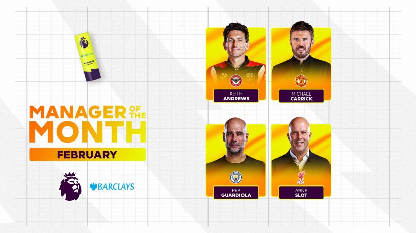 سباق الكبار: أربعة مدربين يتنافسون على جائزة أفضل مدرب في البريميرليج لشهر فبراير 2026