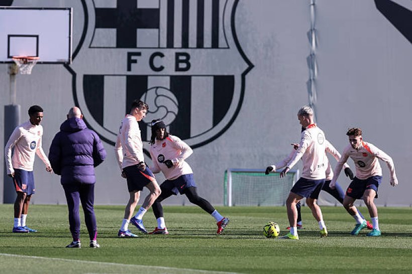 برشلونة يكثف تدريباته استعداداً لمباراة سان ماميس بمشاركة ليفاندوفسكي